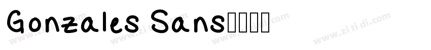 Gonzales Sans字体转换